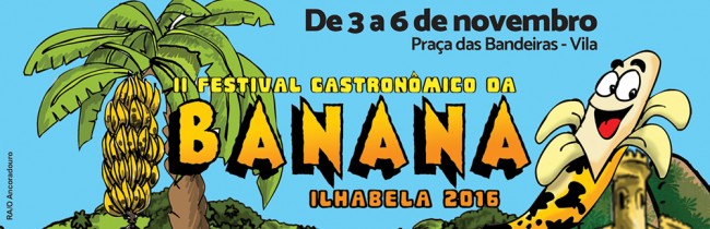 2º Festival Gastronômico da Banana de Ilhabela acontece em novembro