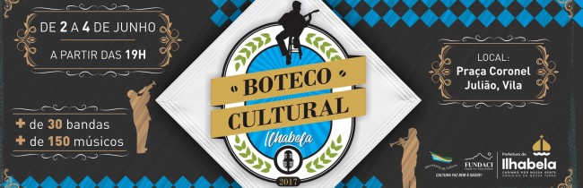 Mais de 150 músicos de Ilhabela se apresentam no Boteco Cultural no próximo final de semana